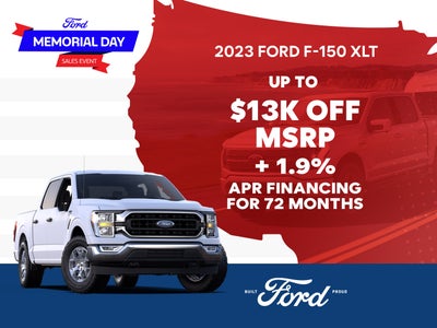 2023 Ford F150 XLT Up To $13,000 Off ~AND~
1.9% for 72/mo